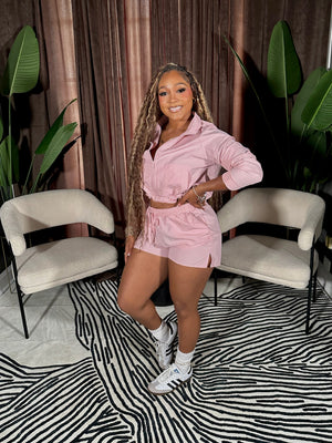 The windbreaker set-pink