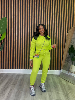 The lime jogger set